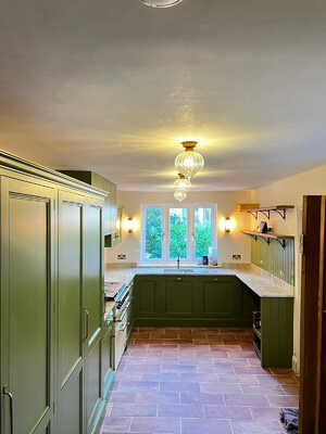 Stunning Green Kitchen with Rustic Details2.jpg