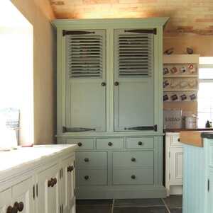 rustic farmhouse kitchen pantry