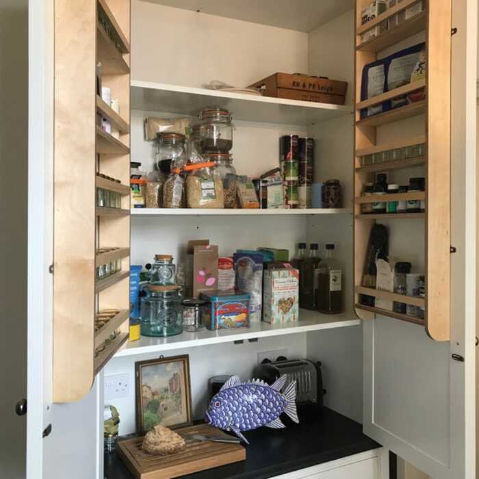 traditional freestanding pantry