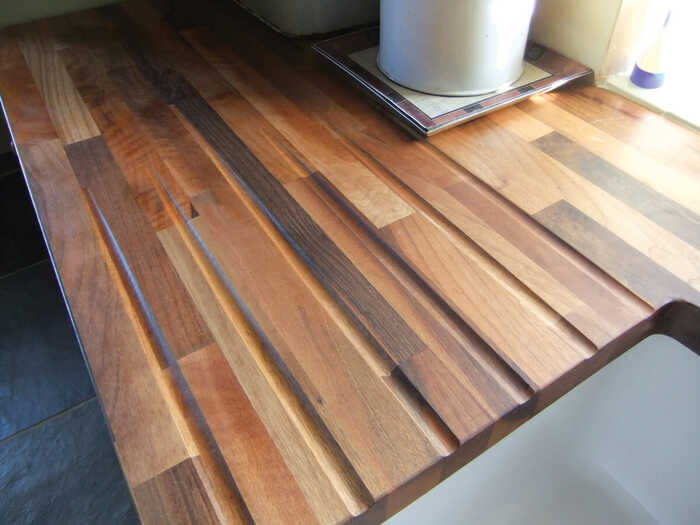 natural wood worktop